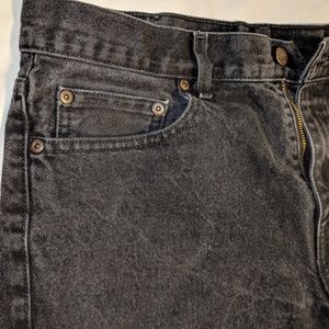 Men's black denim jeans